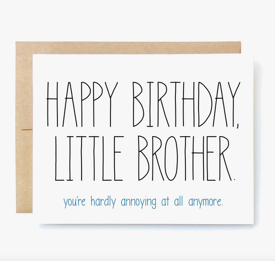 Little Brother Birthday Card