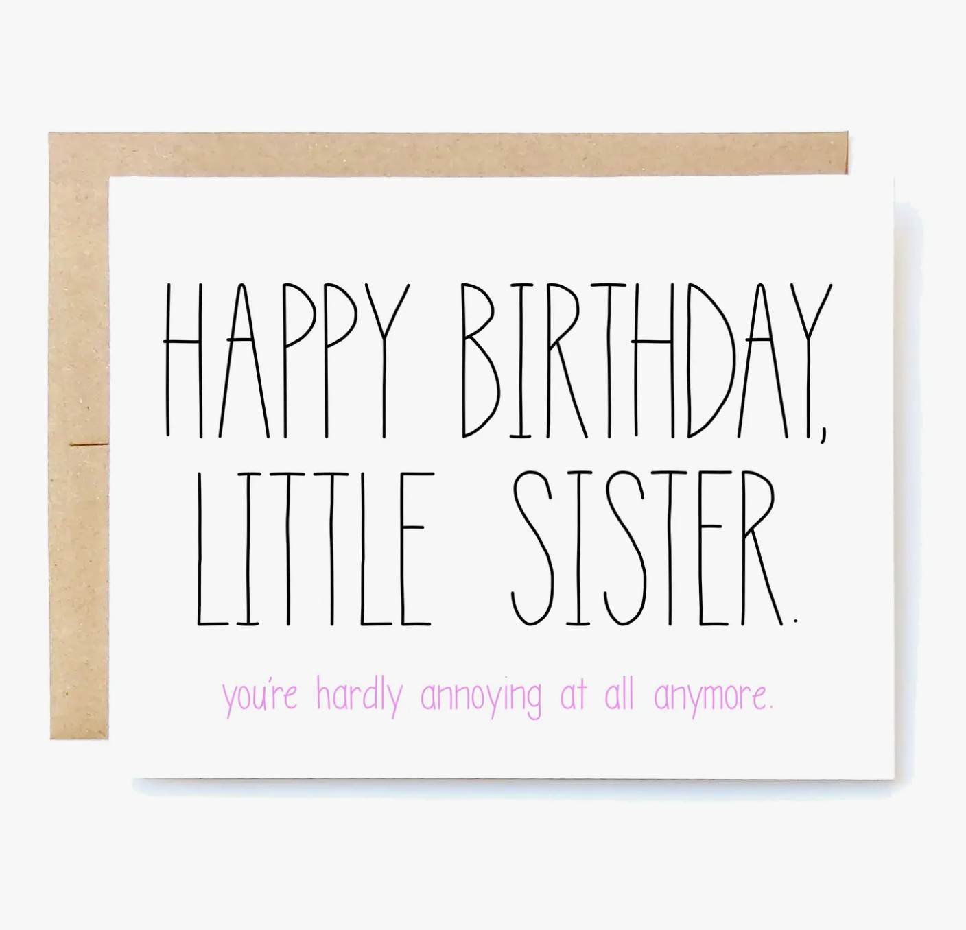 Little Sister Birthday Card