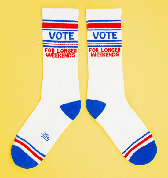 Load image into Gallery viewer, Vote For Longer Weekends Socks
