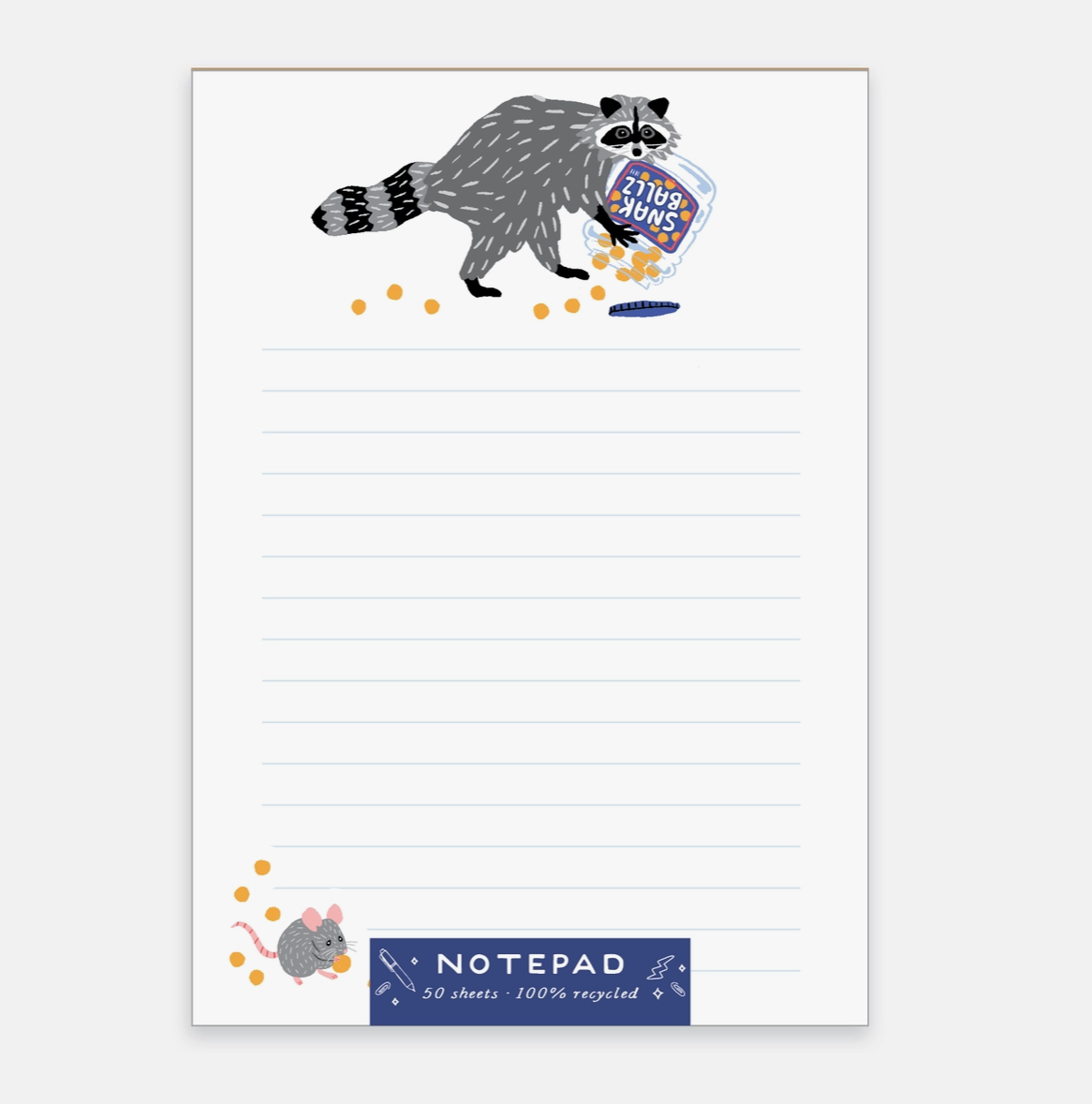 Snak Ballz Notepad - 50 sheets