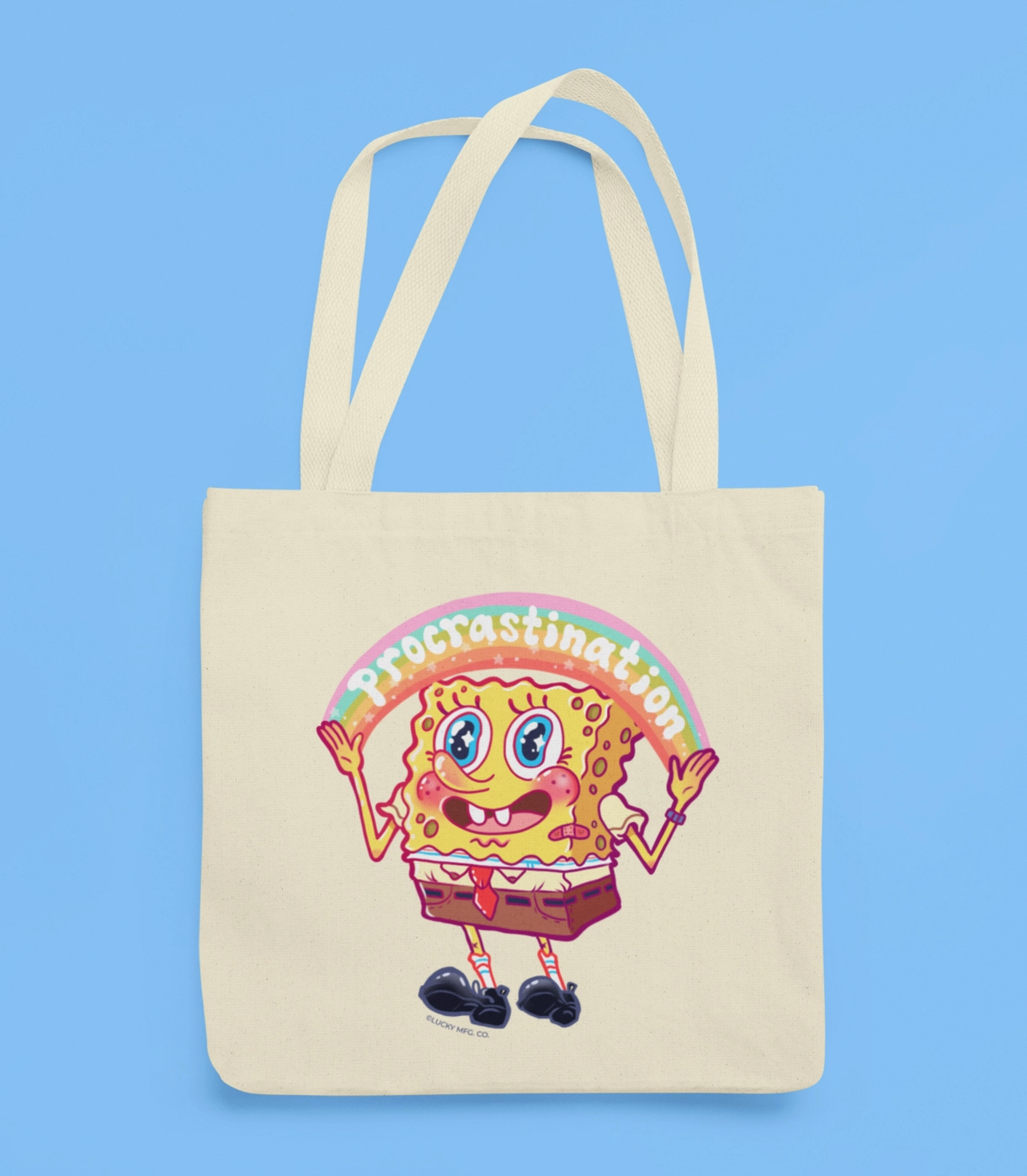 Load image into Gallery viewer, Spongebob Squarepants Parody Procrastination Tote Bag
