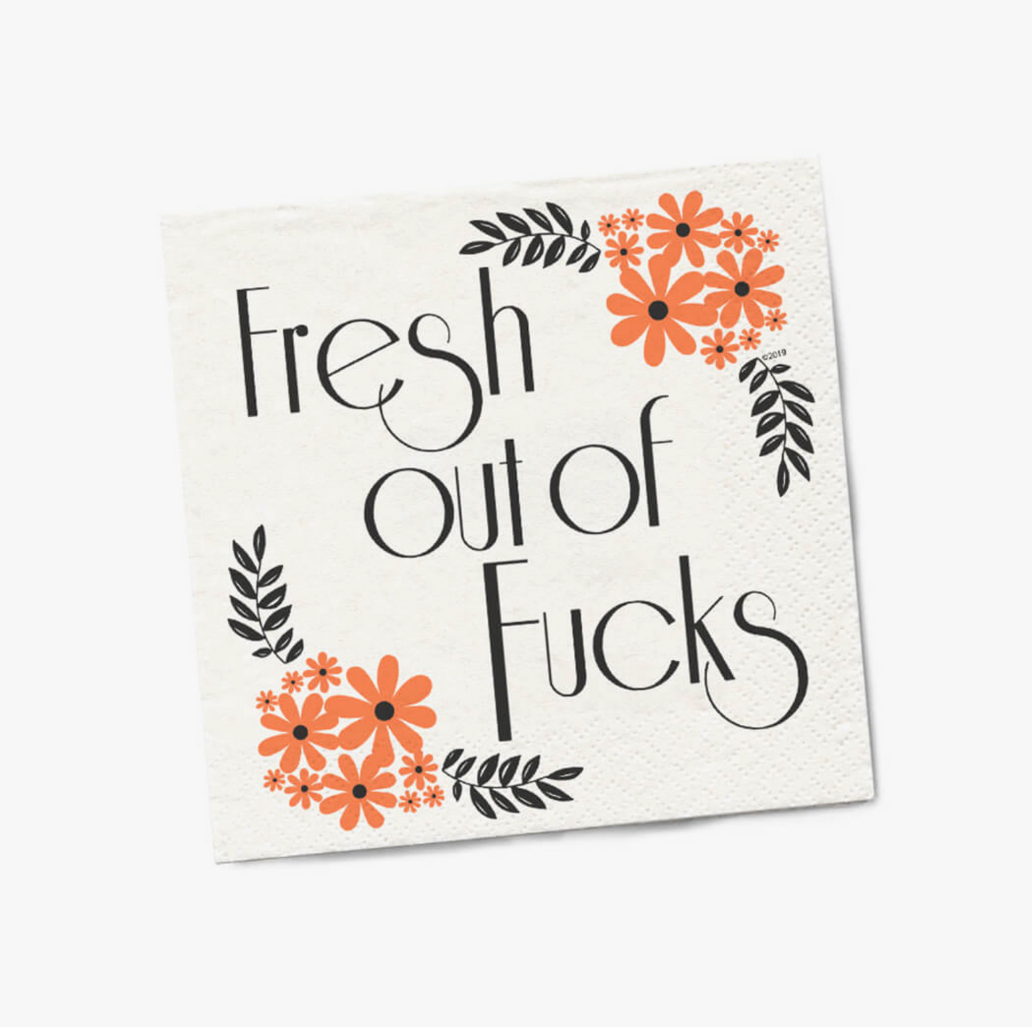 Fresh Out Of Fucks Napkins - 20 pack