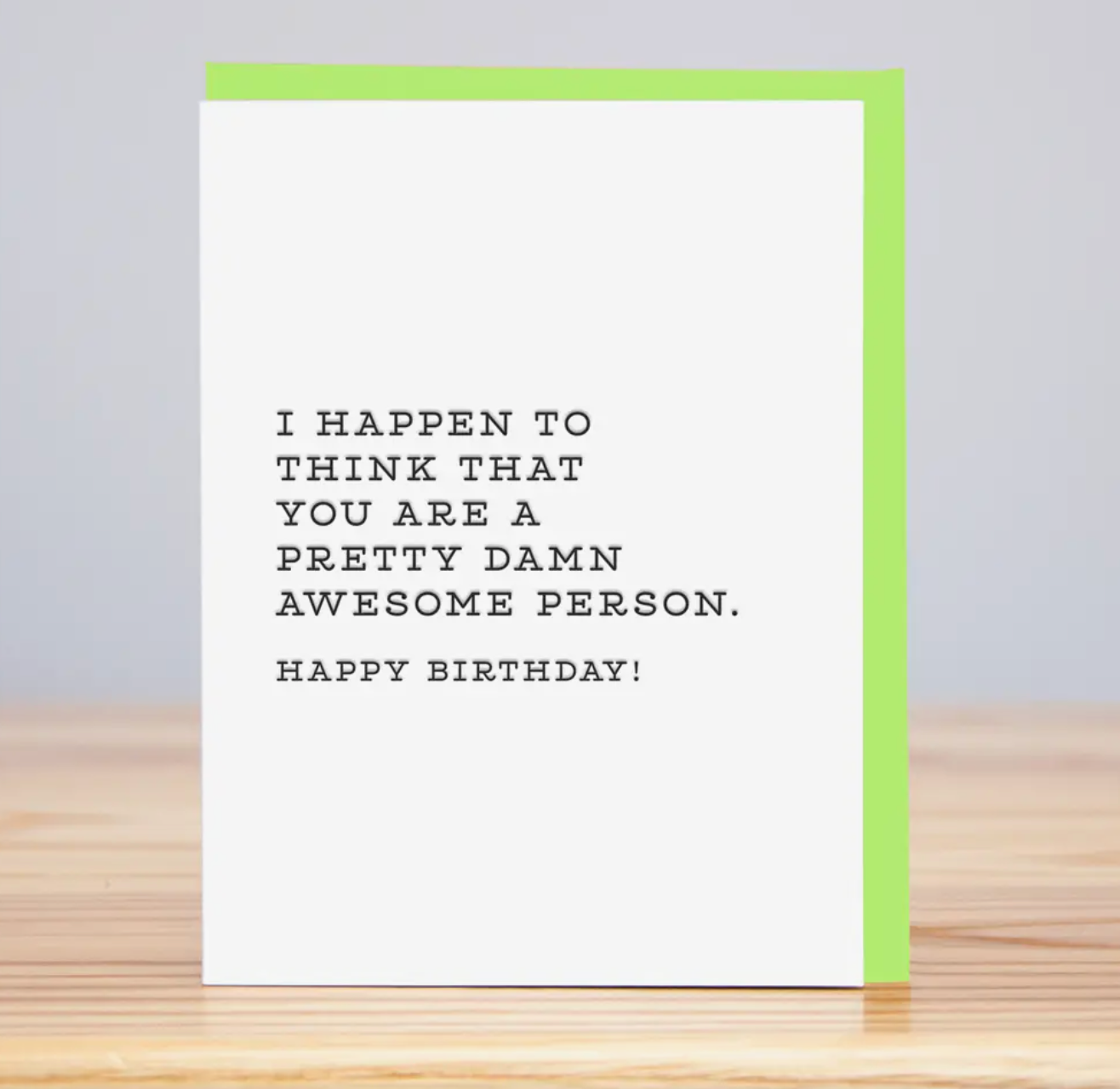 Damn Awesome Person Birthday Card