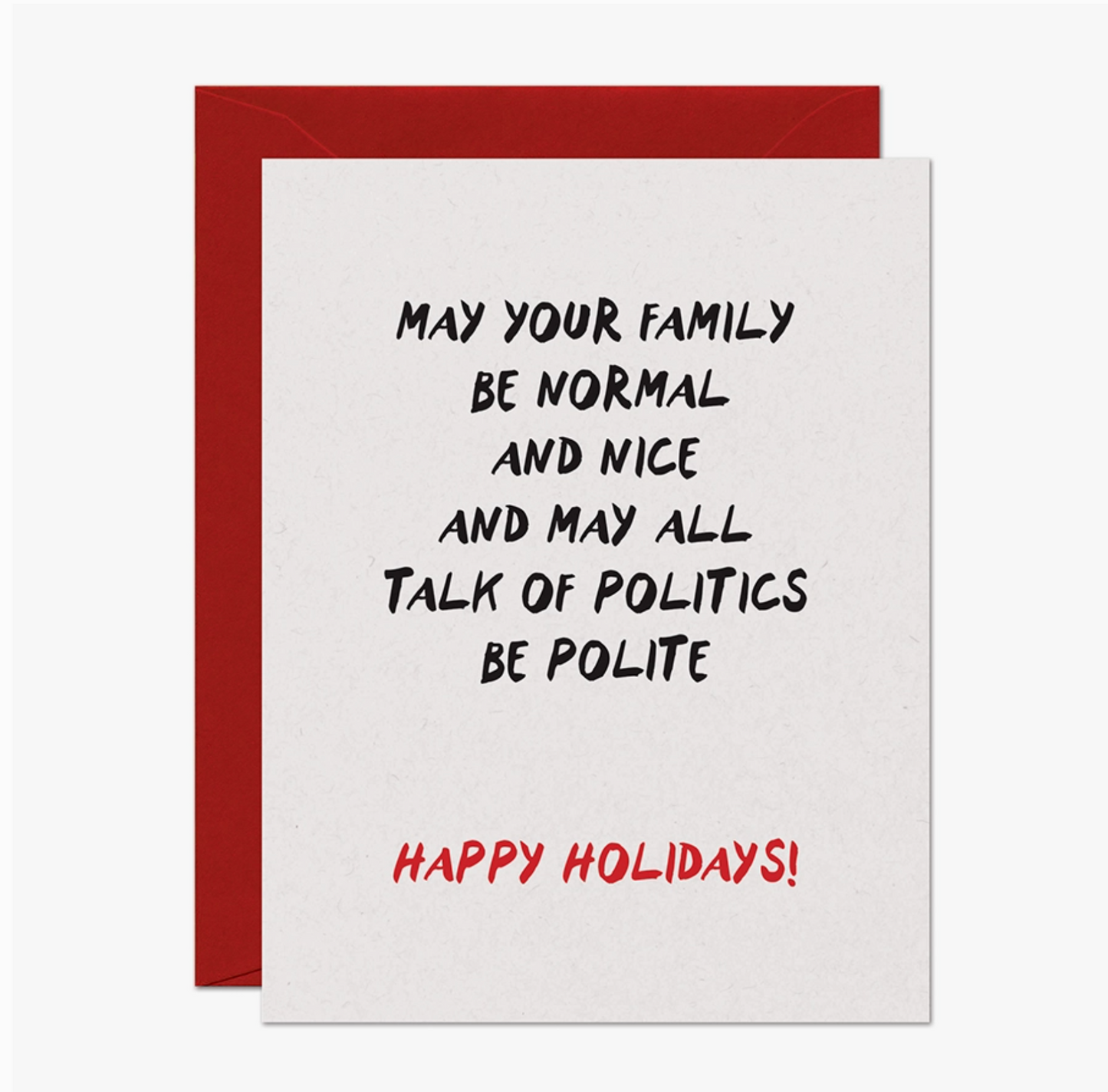 May Your Family Be Normal And Nice Holiday Card