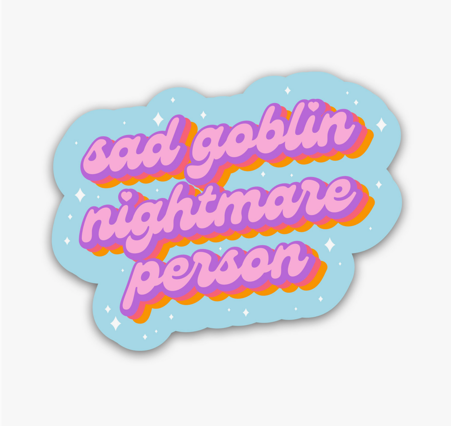 Sad Goblin Nightmare Person Sticker