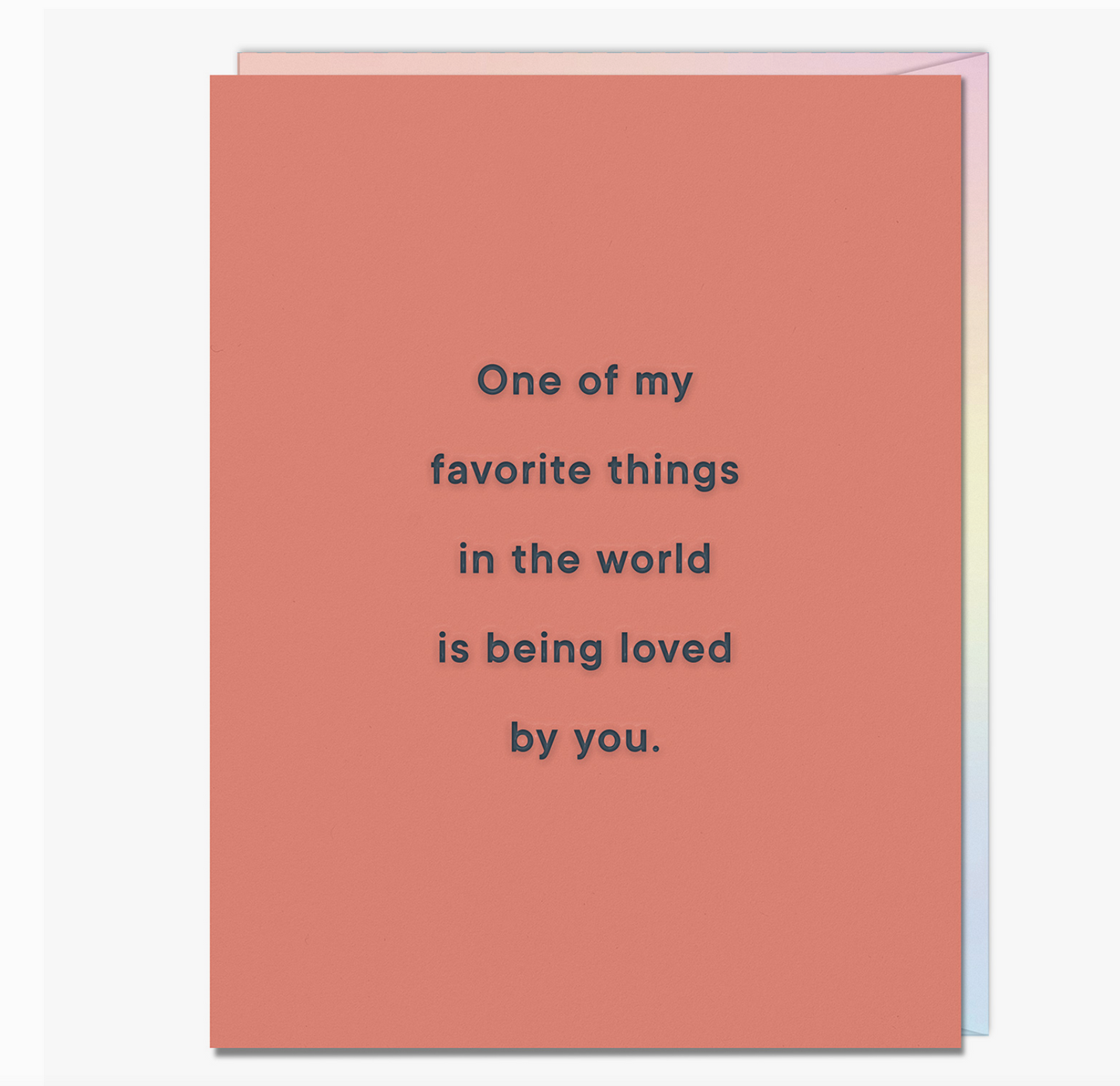 Favorite Things in the World Love Card