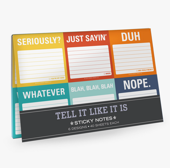 Tell It Like It Is Sticky Notes