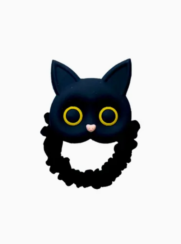 Load image into Gallery viewer, Black Cat Hair Tie
