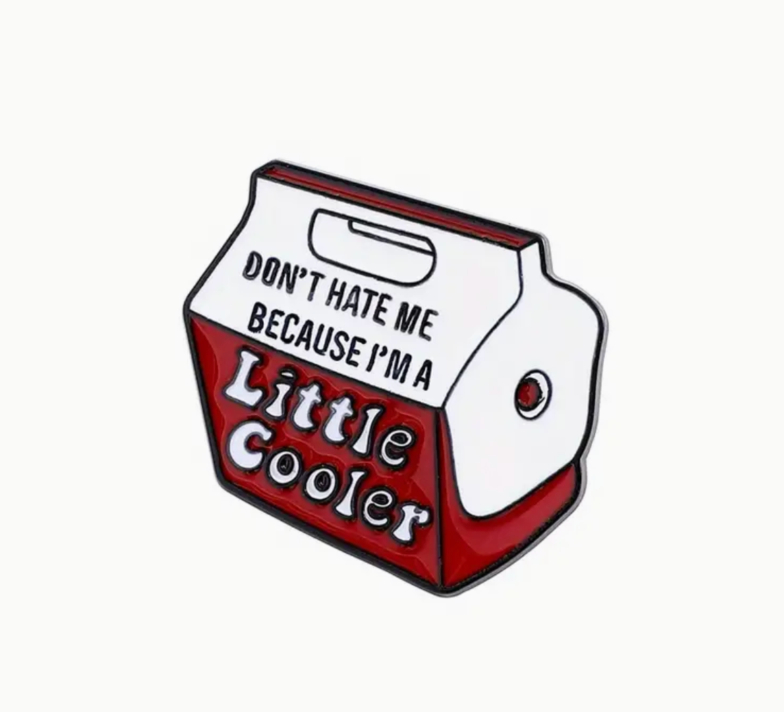 Don't Hate Me Because I'm A Little Cooler Pin