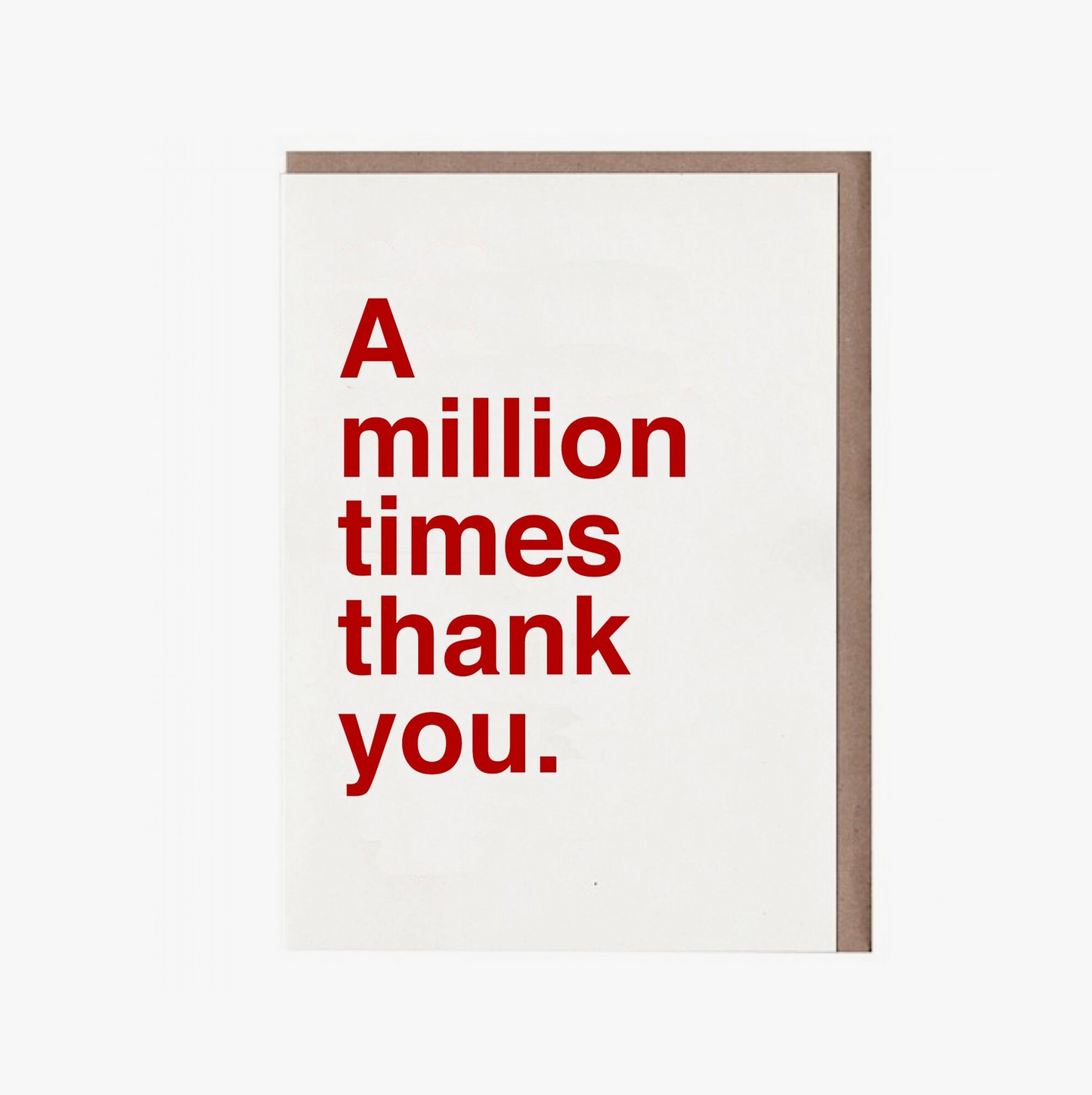 A Million Times Thank You Card