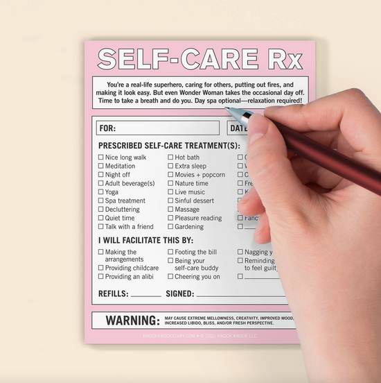 Self-Care RX Notepad - 50 Sheets