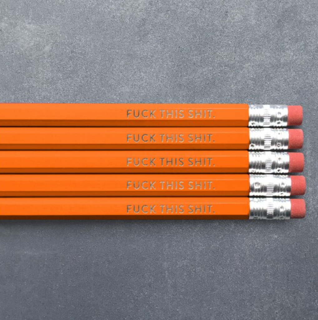 Fuck This Shit Pencil Set - 5 pack