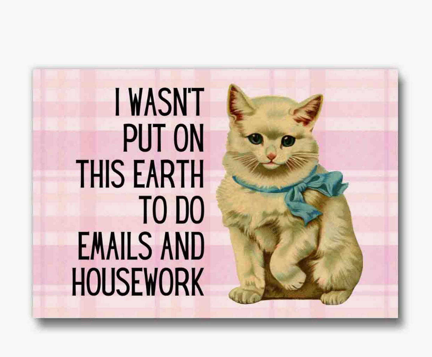 I Wasn't Put On This Earth TO Do Emails & Homework Magnet