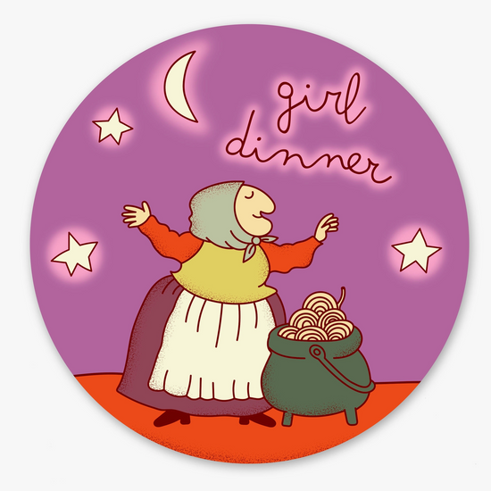 Load image into Gallery viewer, Girl Dinner Sticker
