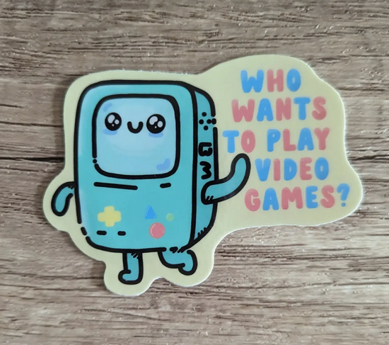 Who Wants To Play Video Games Sticker