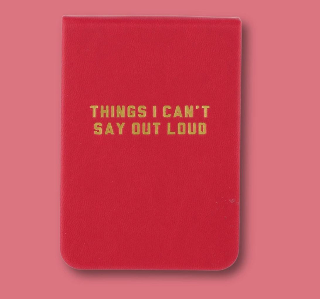 Things I Can't Say Out Loud Pocket Red Journal