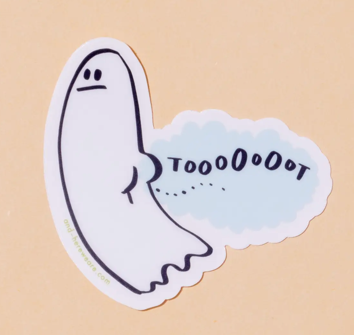 Tooooooot Ghost Sticker