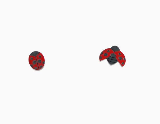 Ladybug Acrylic Earrings