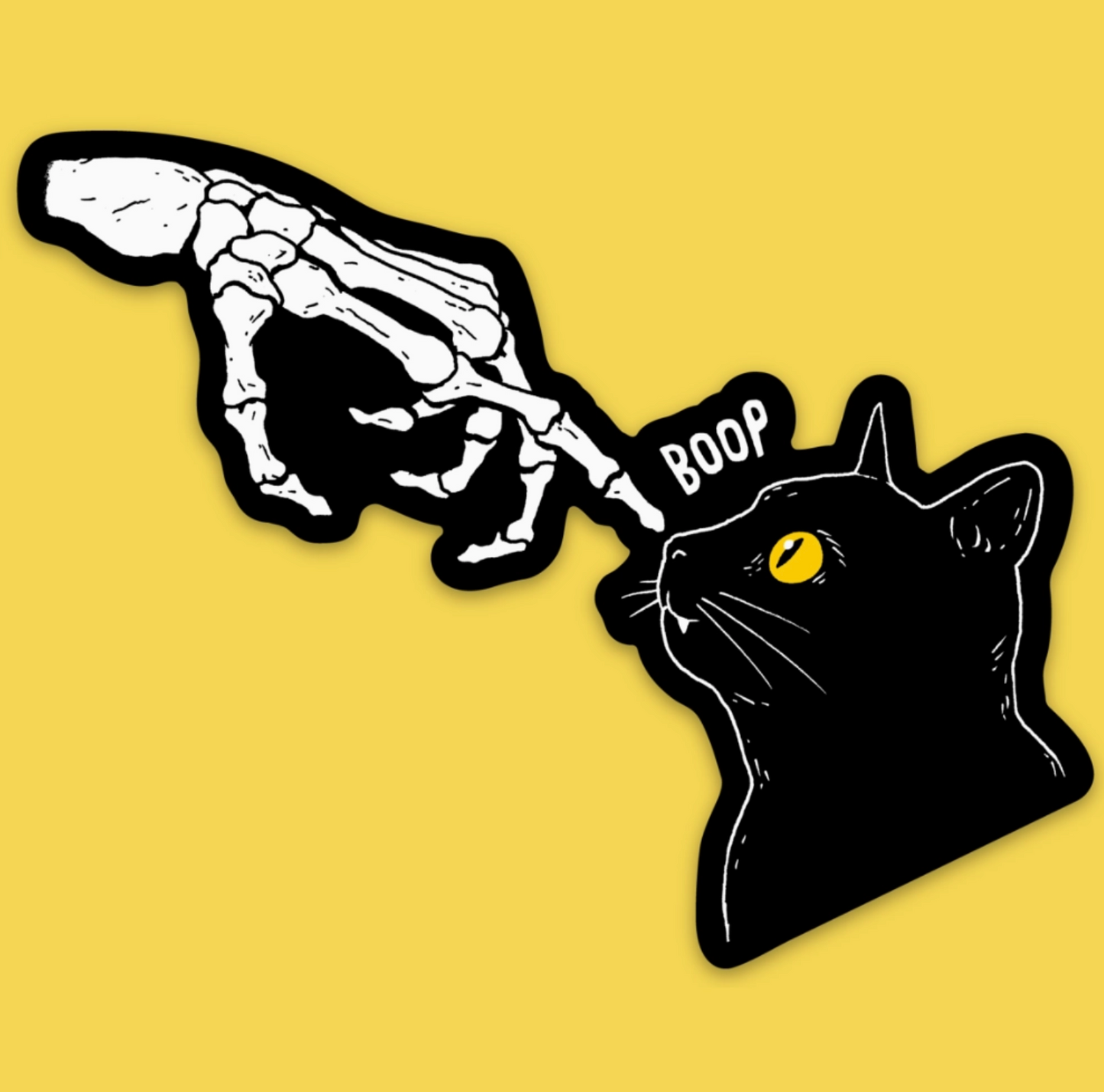 Boop Black Cat Sticker