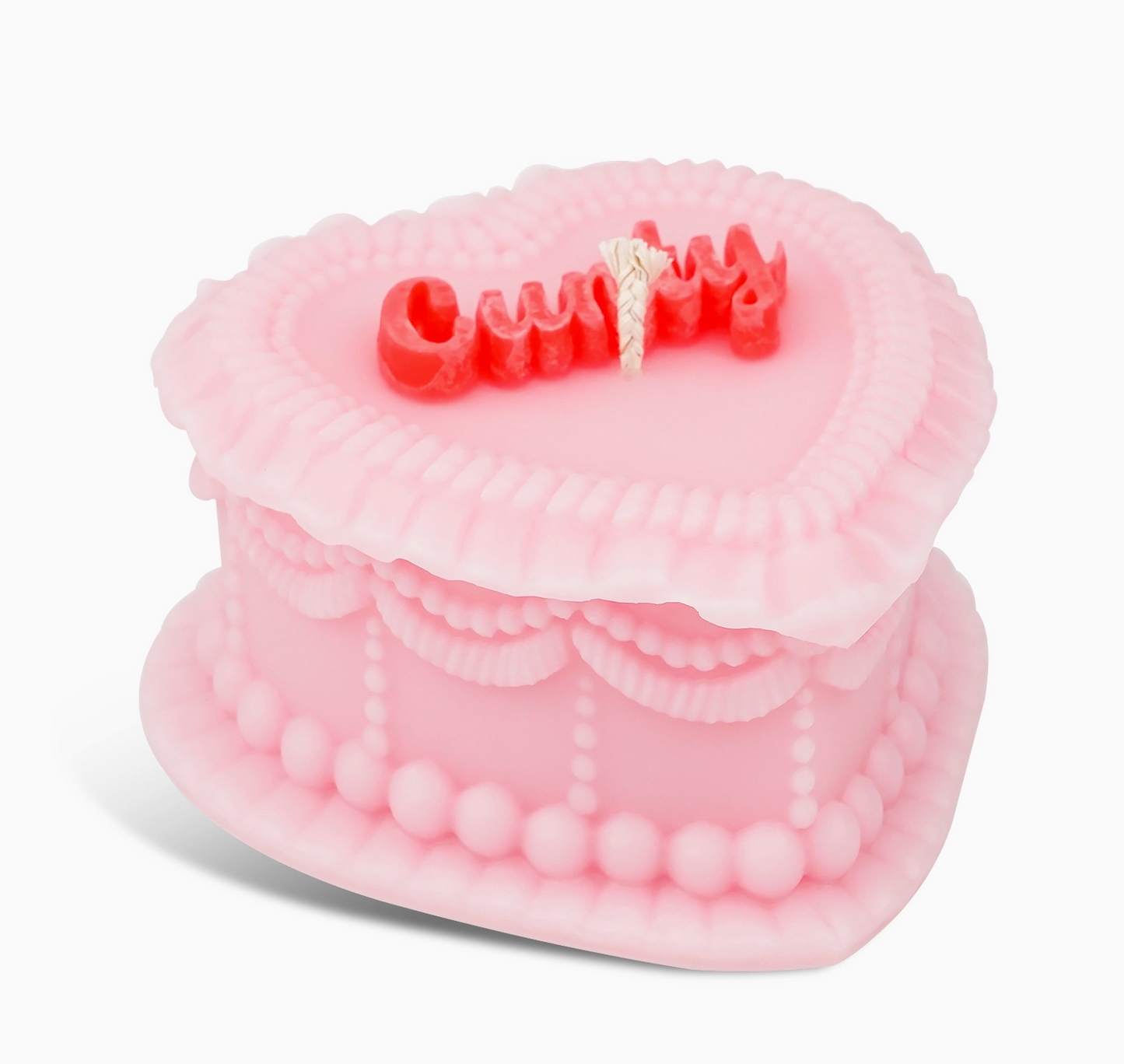 Load image into Gallery viewer, Cunty Vintage Heart-Shaped Cake Soy Candle - 13.5 Ounces
