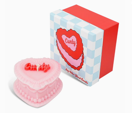 Cunty Vintage Heart-Shaped Cake Soy Candle - 13.5 Ounces