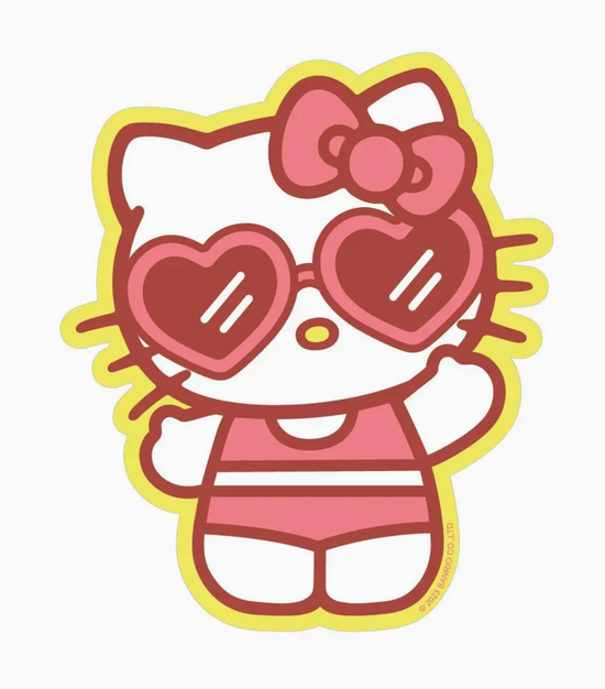 Hello Kitty Sunbathing Sticker