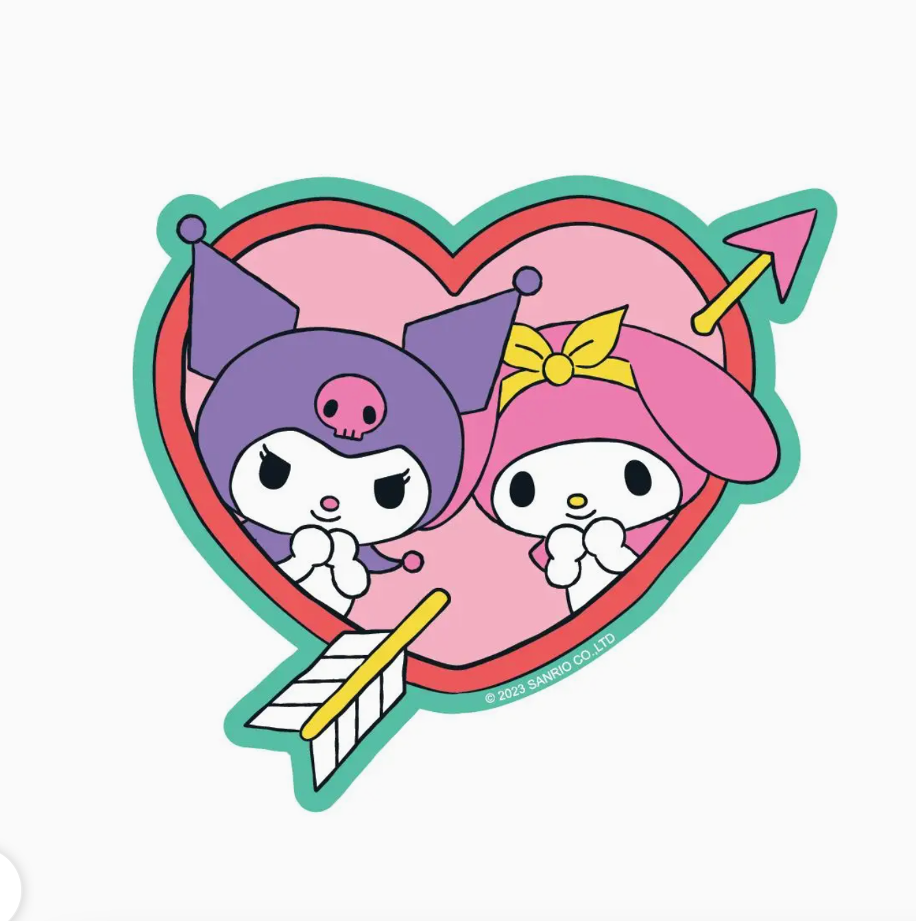 Kuromi & My Melody Sweethearts Sticker