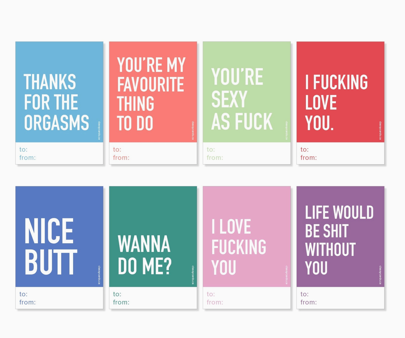 Love Notes - Couple Collection - 16 pack – Hilarious Humanitarian