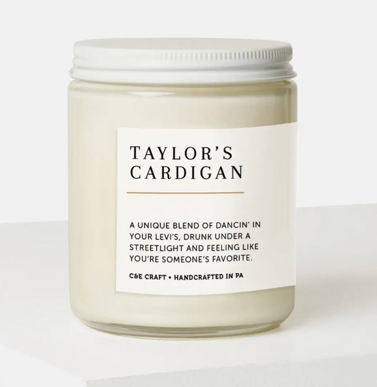 Taylor's Cardigan Soy Candle