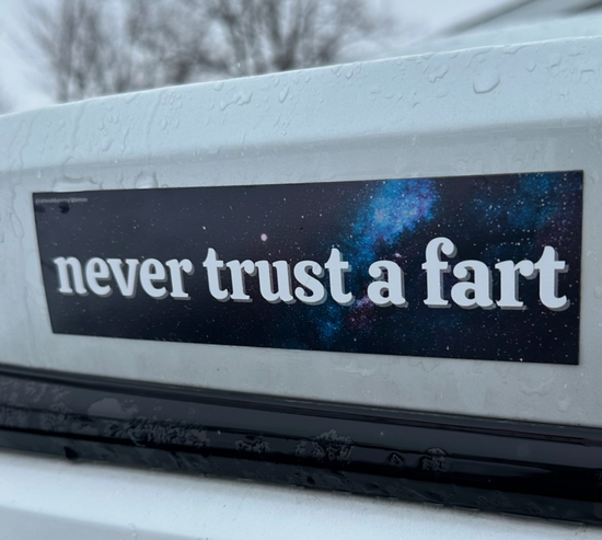 Never Trust A Fart Car Magnet