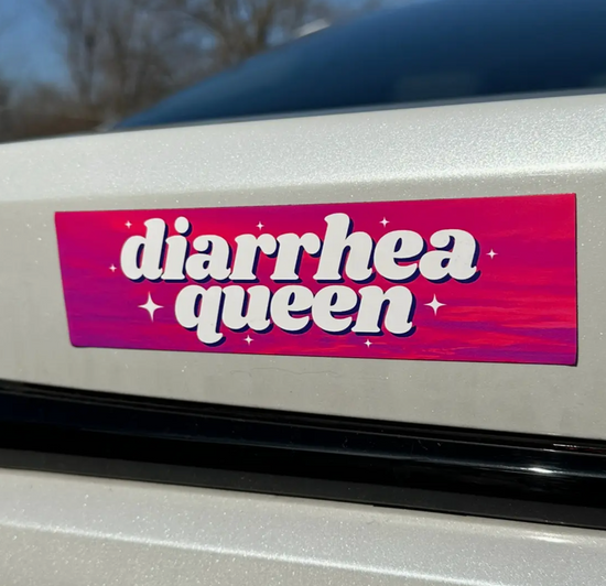 Diarrhea Queen (Pink) Car Magnet