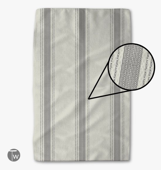 French Stripe Illusion F*ckity F*ck Kitchen Towel