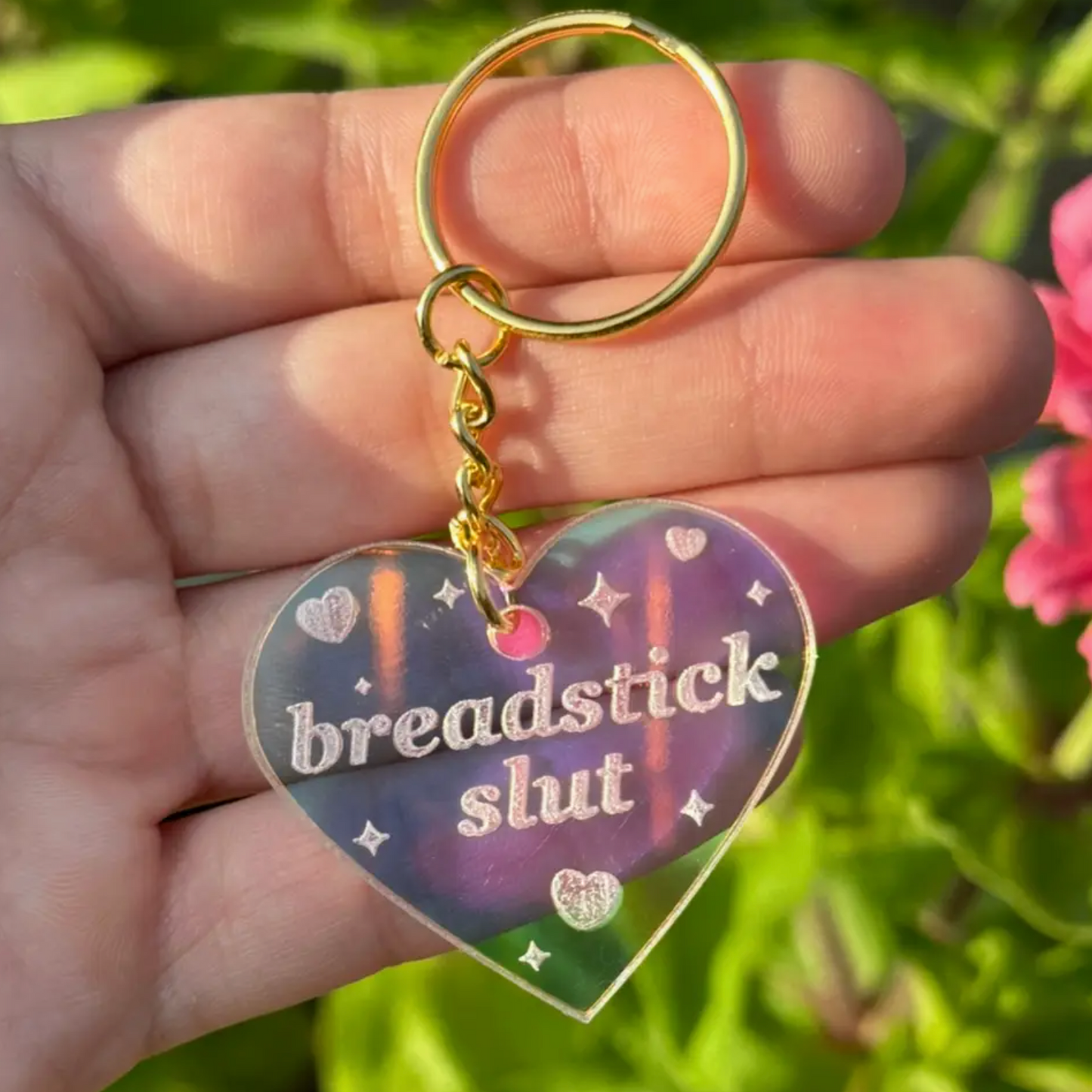 Breadstick Slut Acrylic Keychain