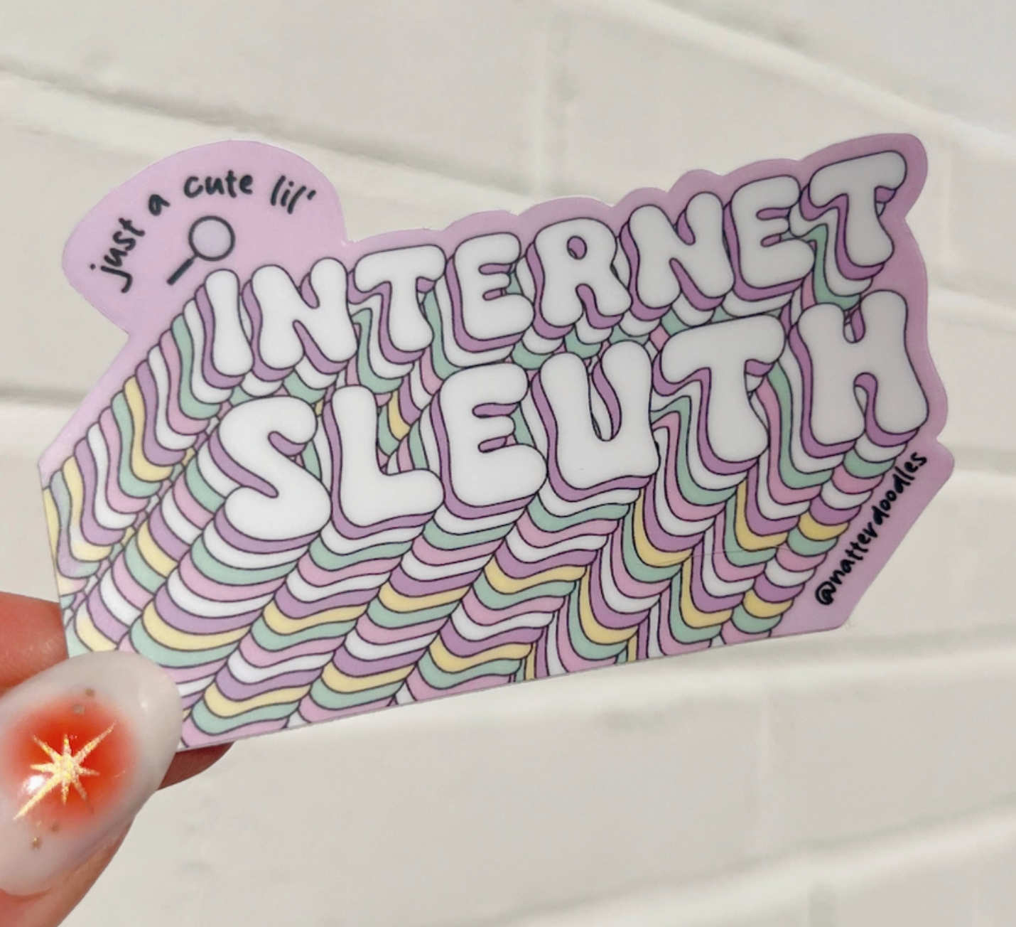 Just A Cute Lil' Internet Sleuth Sticker