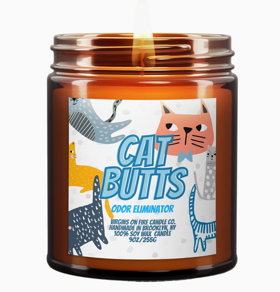 Cat Butts Odor Eliminator Soy Candle