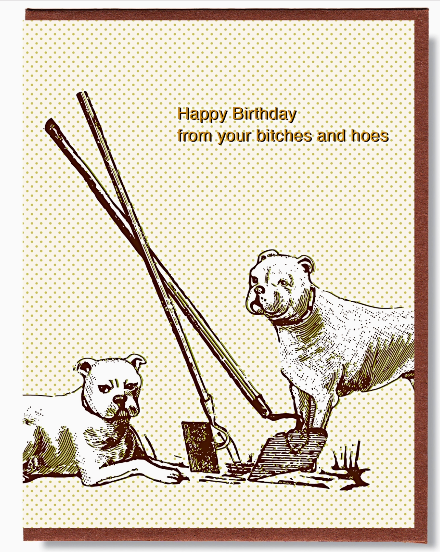 Happy Birthday From Your Bitches And Hoes Card