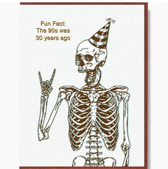 Fun Fact: The 90s Was 30 Years Ago Card
