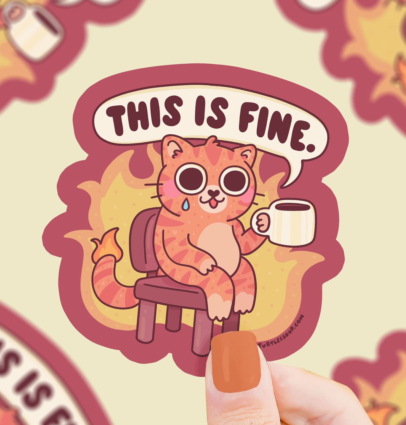 This Is Fine Sticker