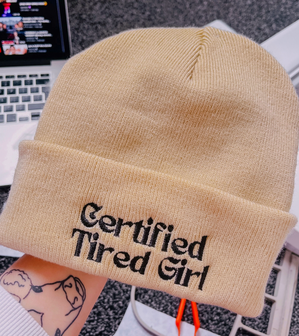 Certified Tired Girl Beanie (3 colors available)