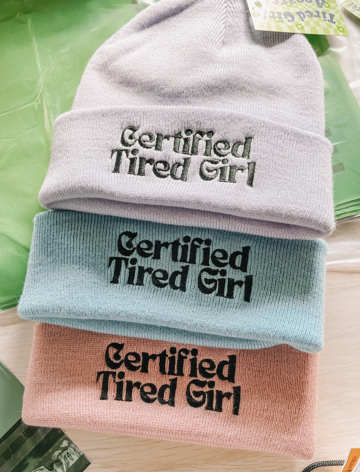 Certified Tired Girl Beanie (3 colors available)