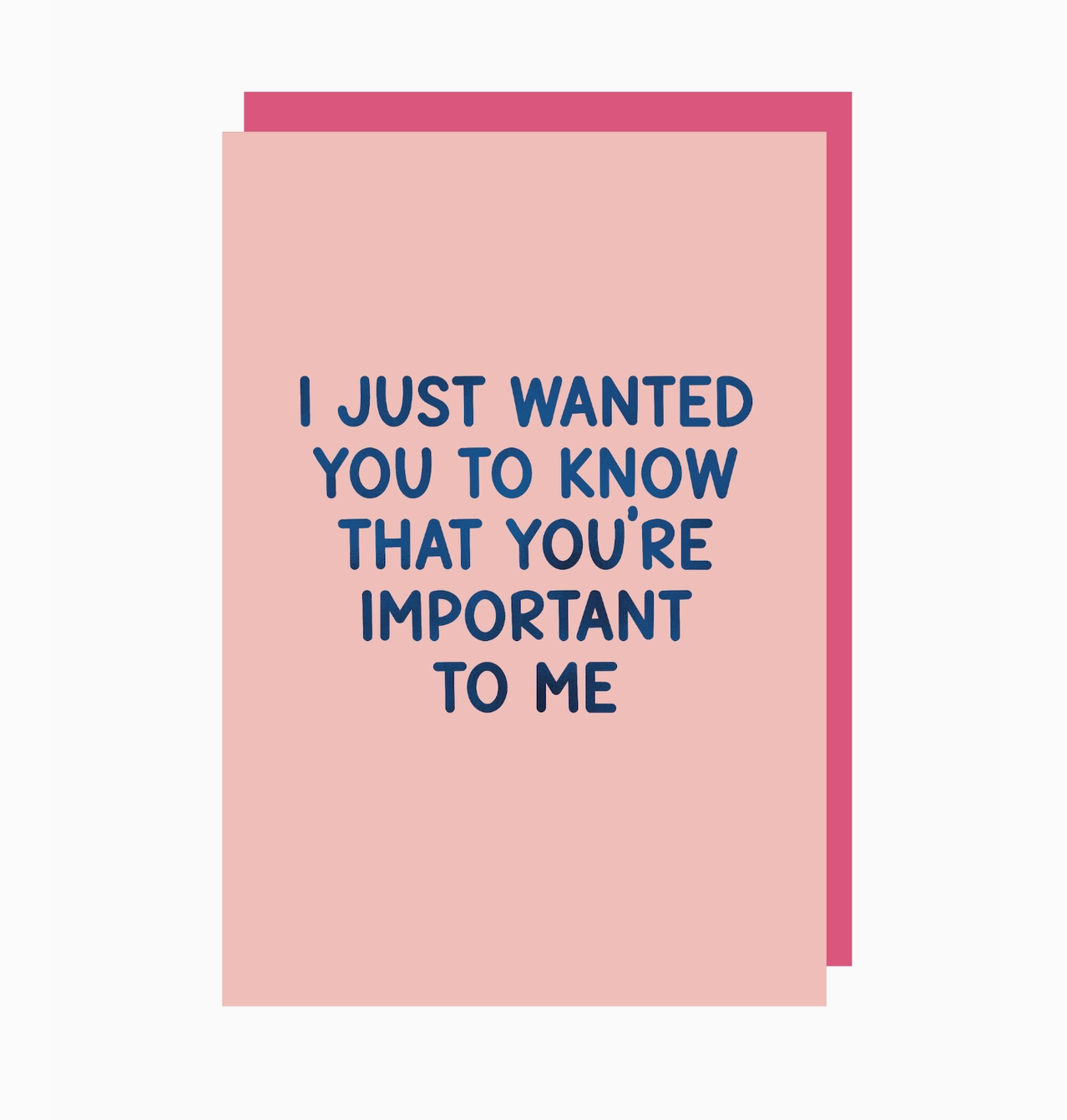 I Just Wanted You To Know That You're Important To Me Card