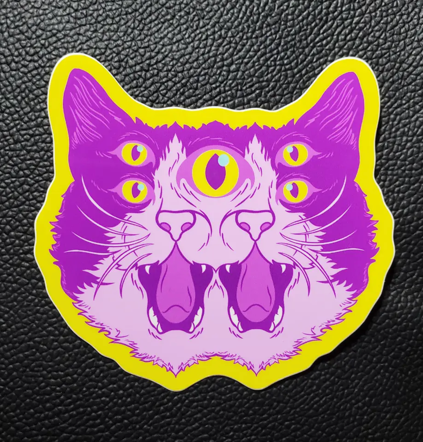 5 Eyed Psychedelicat Sticker