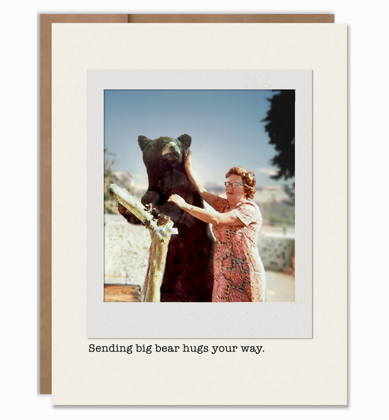 Sending Big Bear Hugs Your Way Card