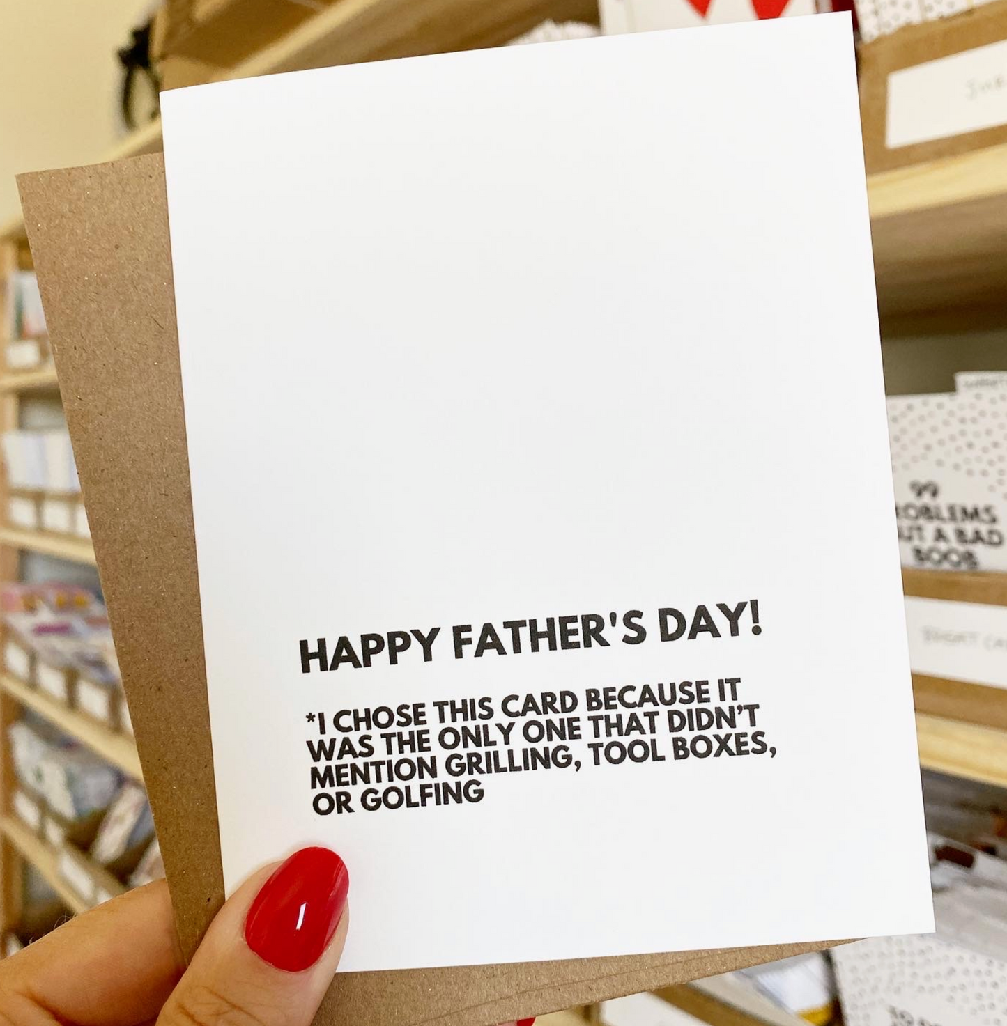 Happy Father's Day I Choose This Card Because....Card