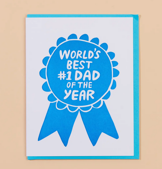 World's Best #1 Dad Of The Year Card