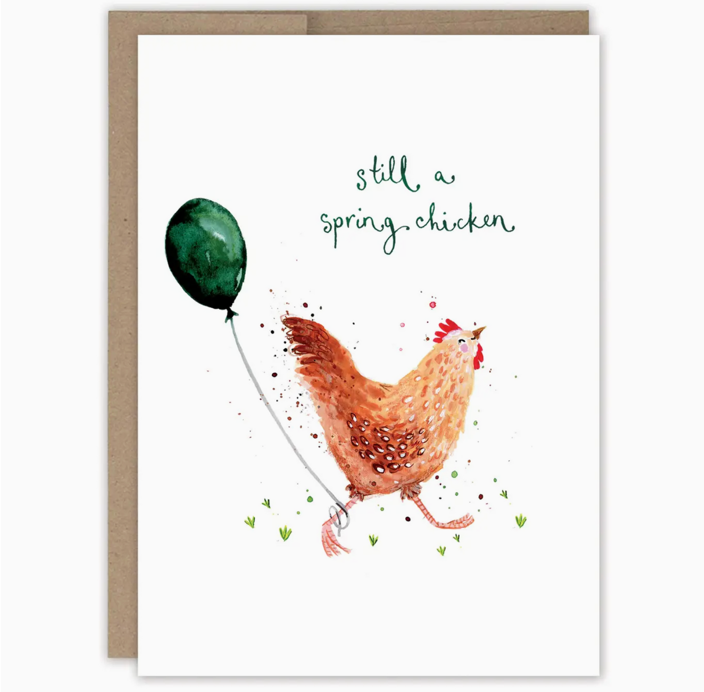 Still A Spring Chicken Birthday Card