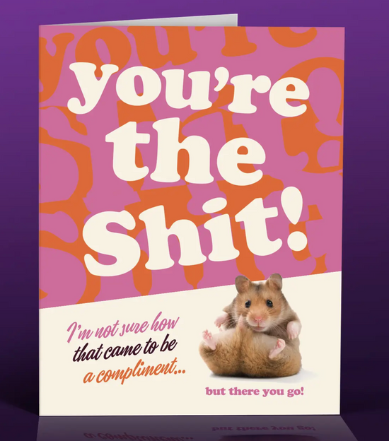 You're The Shit! I'm Not Sure How That Came To Be A Compliment But There You Go! Card