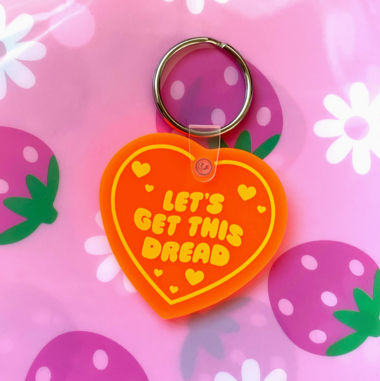 Let's Get This Dread Vinyl Keychain