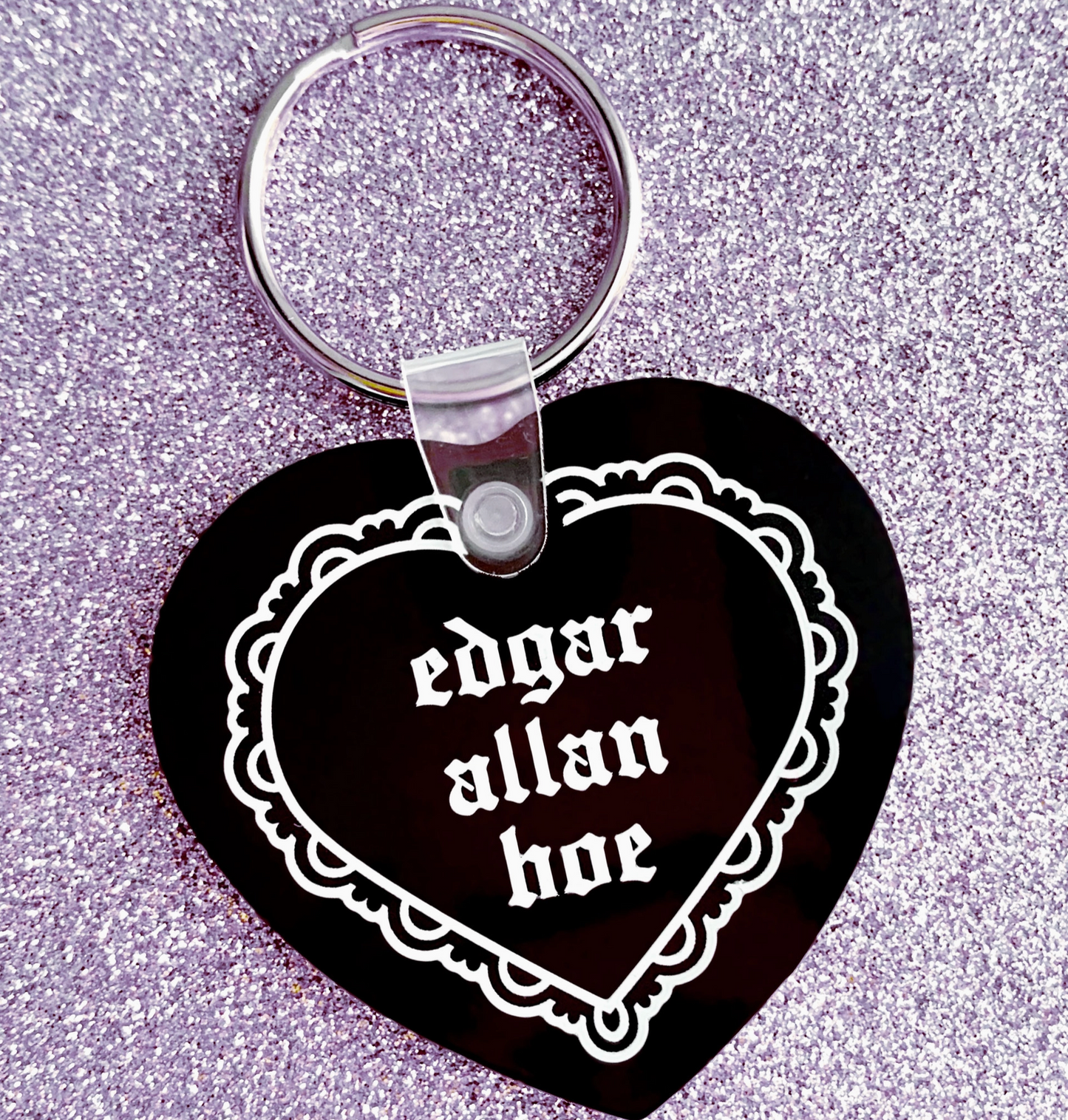 Edgar Allen Hoe Vinyl Keychain