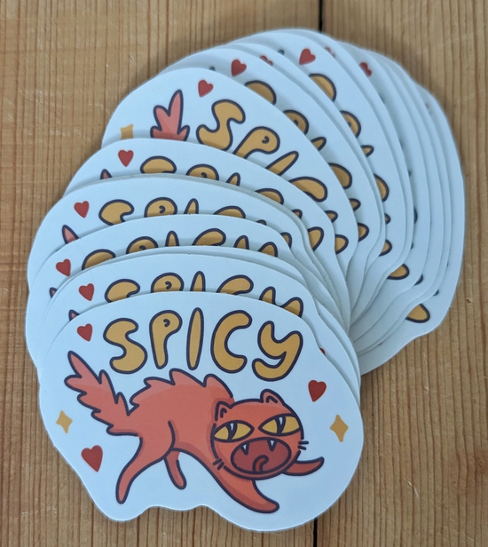 Spicy Cat Sticker